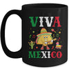 Mexican Viva Mexico Independence Day Flag Taco Kids Women Mug | siriusteestore