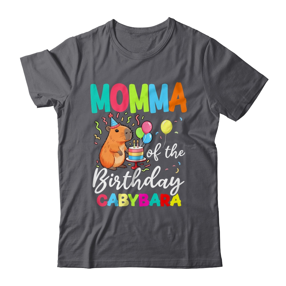 Momma Of The Birthday Capybara Girl Bday Party Family Shirt & Hoodie | siriusteestore