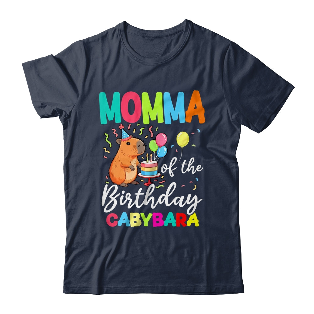 Momma Of The Birthday Capybara Girl Bday Party Family Shirt & Hoodie | siriusteestore
