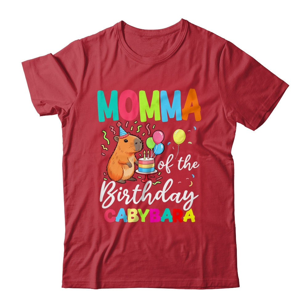 Momma Of The Birthday Capybara Girl Bday Party Family Shirt & Hoodie | siriusteestore