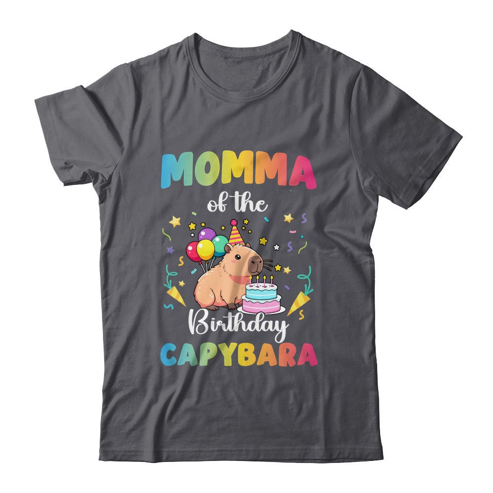 Momma Of The Birthday Girl Capybara Bday Party Family Shirt & Hoodie | siriusteestore