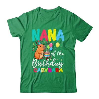 Nana Of The Birthday Capybara Girl Bday Party Family Shirt & Hoodie | siriusteestore