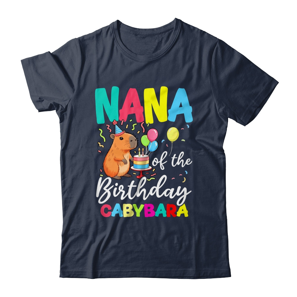 Nana Of The Birthday Capybara Girl Bday Party Family Shirt & Hoodie | siriusteestore