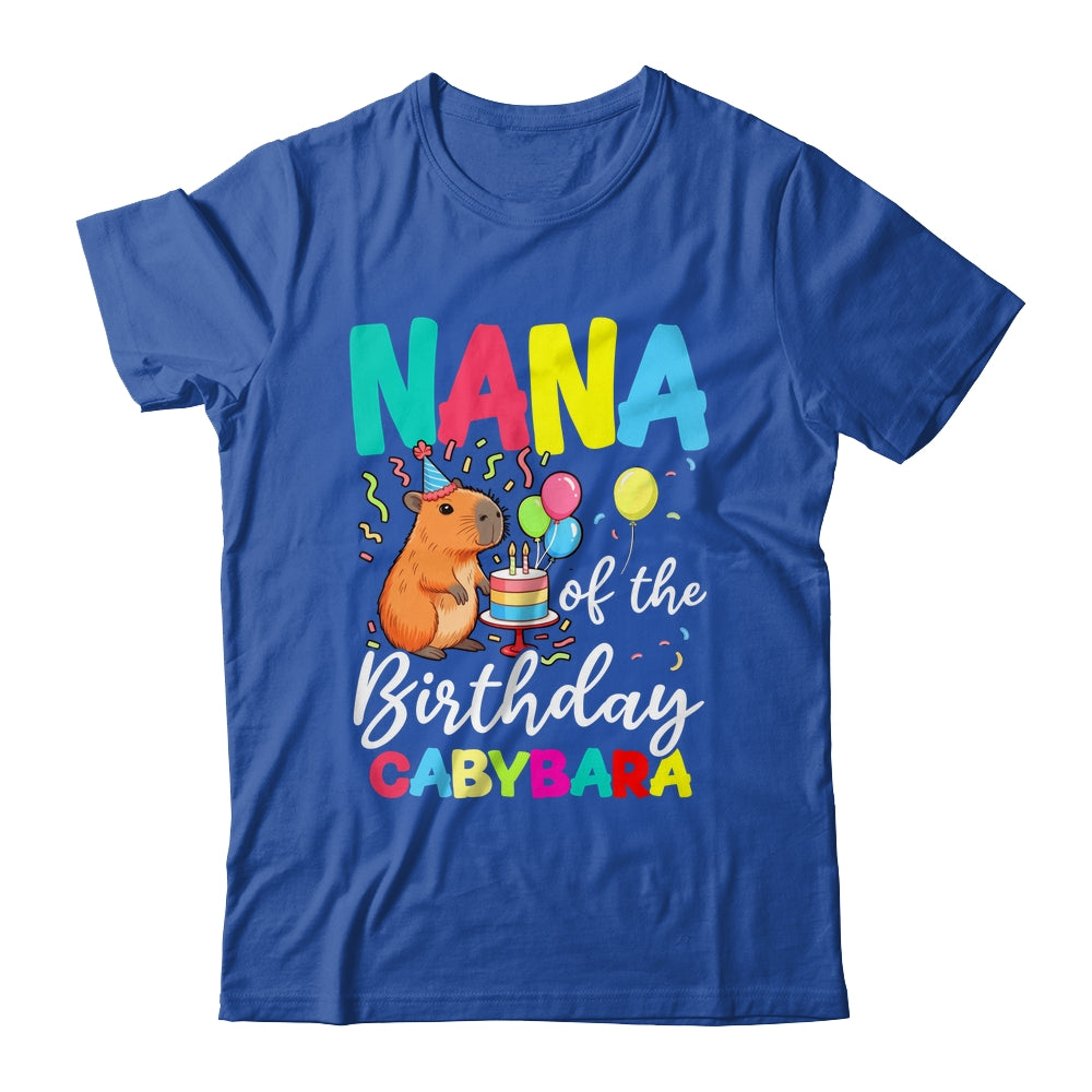 Nana Of The Birthday Capybara Girl Bday Party Family Shirt & Hoodie | siriusteestore