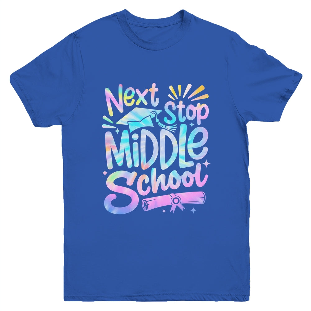 Next Stop Middle School Elementary School Graduation 2025 Youth Shirt | siriusteestore