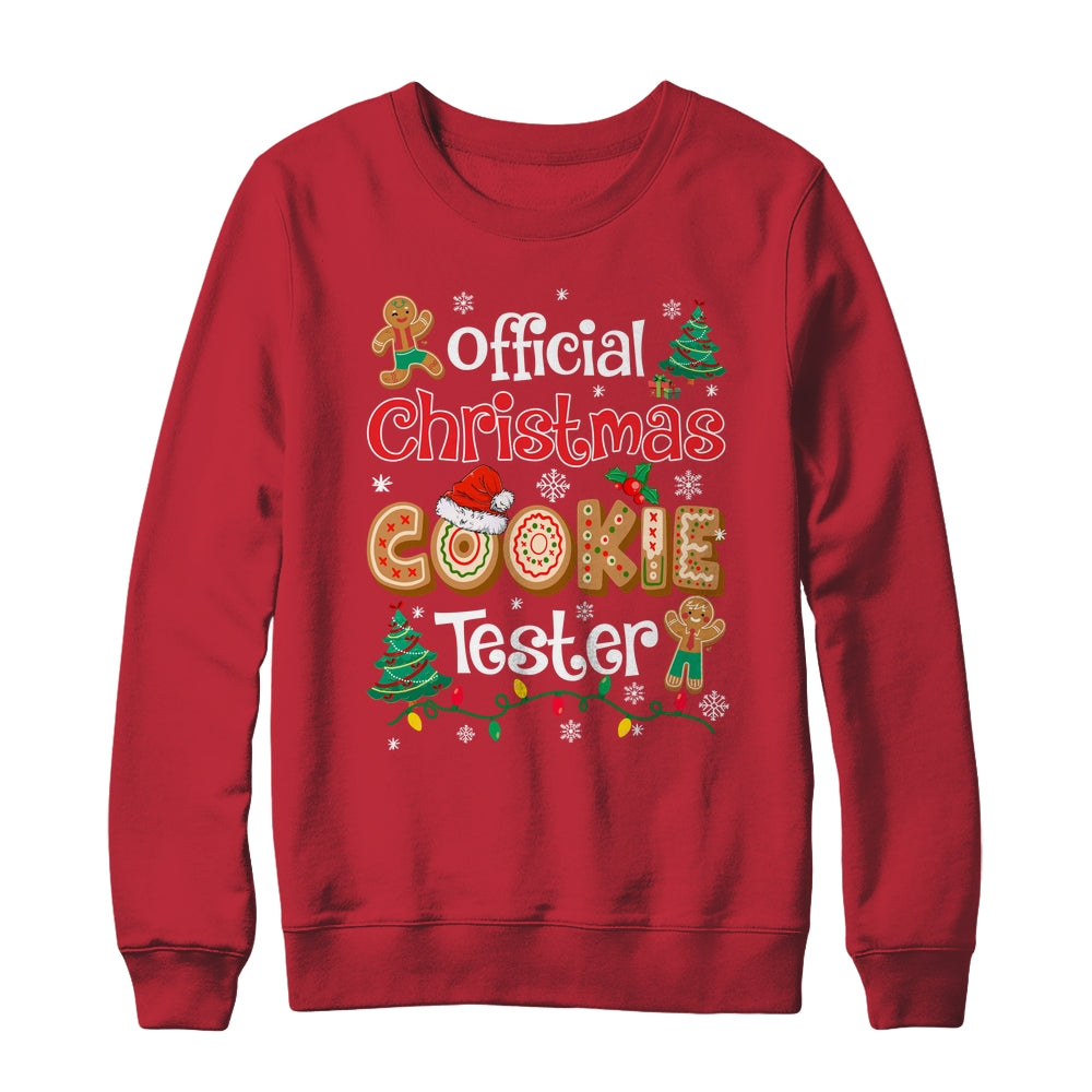 Official Christmas Cookie Tester Taster Baking Crew Funny Shirt & Sweatshirt | siriusteestore