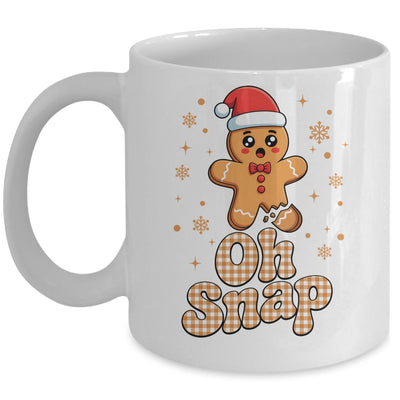 Oh Snap Christmas Gingerbread Man Cute Cookie Baking Team Mug | siriusteestore