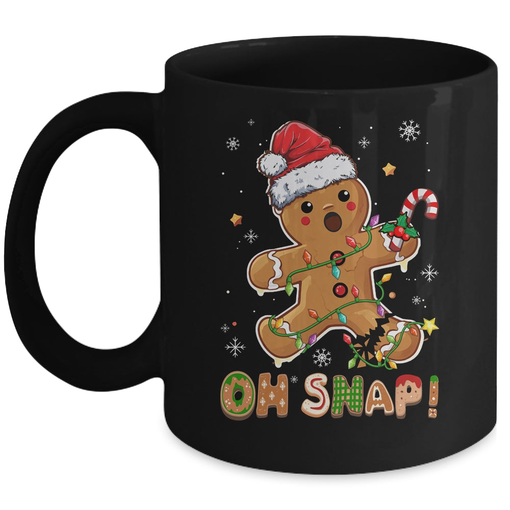 Oh Snap Gingerbread Man Christmas Cookie Costume Baking Team Mug | siriusteestore