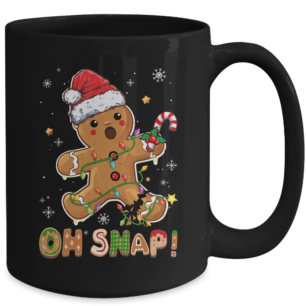 Oh Snap Gingerbread Man Christmas Cookie Costume Baking Team Mug | siriusteestore