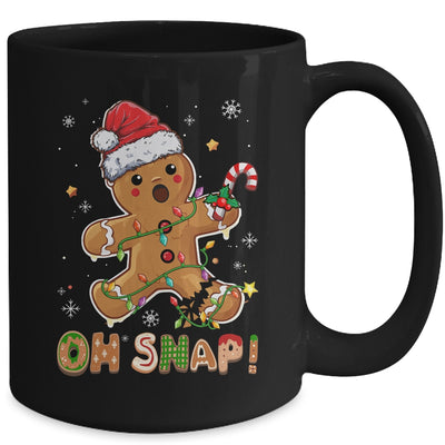Oh Snap Gingerbread Man Christmas Cookie Costume Baking Team Mug | siriusteestore
