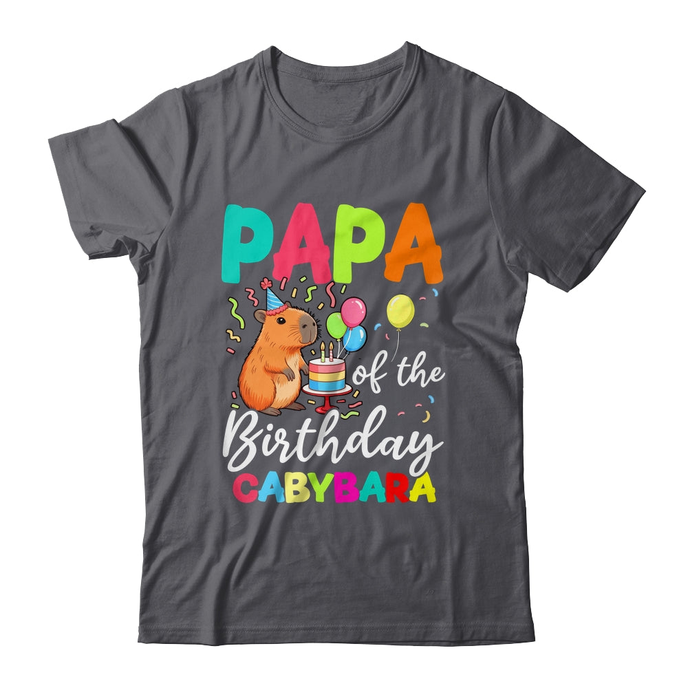 Papa Of The Birthday Capybara Girl Bday Party Family Shirt & Hoodie | siriusteestore