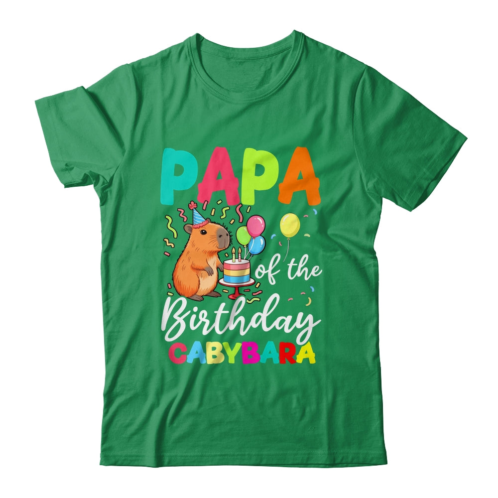 Papa Of The Birthday Capybara Girl Bday Party Family Shirt & Hoodie | siriusteestore