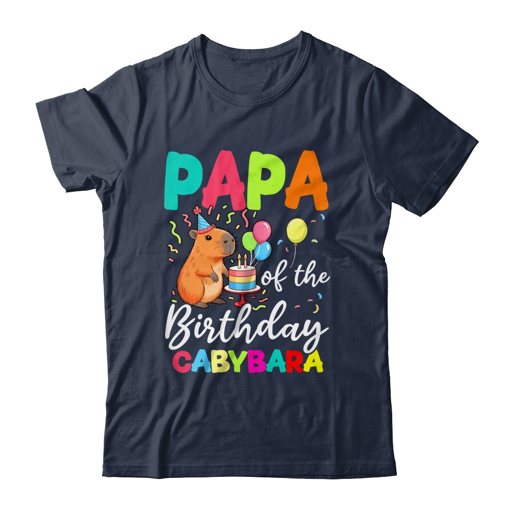 Papa Of The Birthday Capybara Girl Bday Party Family Shirt & Hoodie | siriusteestore