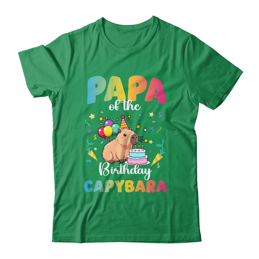 Papa Of The Birthday Girl Capybara Bday Party Family Shirt & Hoodie | siriusteestore