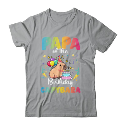 Papa Of The Birthday Girl Capybara Bday Party Family Shirt & Hoodie | siriusteestore