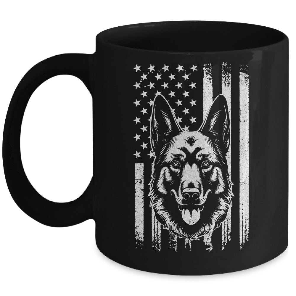 Patriotic German Shepherd American Flag 4Th Of July Mug | siriusteestore