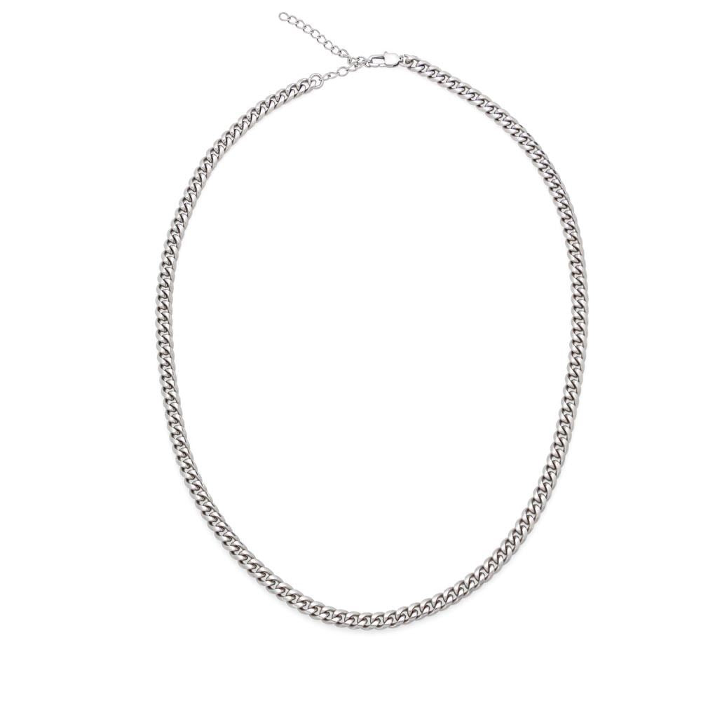 Cuban Link Chain Necklace Stainless Steel | 4 | Personalized To My Bonus Dad Necklace From Stepson For All The Times That I Forgot To Thank You Birthday Fathers Day Christmas Customized Gift Box Message Card | siriusteestore
