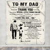 Personalized To My Dad Blanket From Son For All The Times That I Forgot To Thank You Dad Birthday Fathers Day Christmas Customized Fleece Blanket | siriusteestore