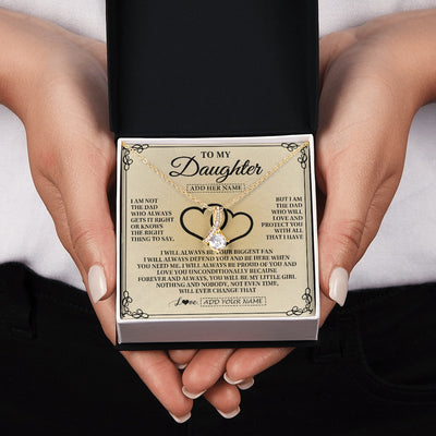 Alluring Beauty Necklace 18K Yellow Gold Finish | 2 | Personalized To My Daughter Gifts From Dad Daughter Birthday Gifts Jewelry For Women Father Pendant Necklace Christmas Custom Gift Box Message Card | https://siriusteestore.
