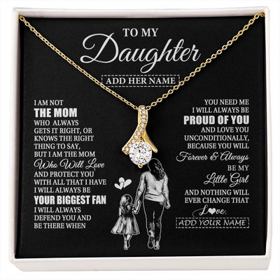 Alluring Beauty Necklace 18K Yellow Gold Finish | 1 | Personalized To My Daughter Necklace From Mom Mother Biggest Fan Birthday Gifts For Daughter From Mom Daughter Christmas Custom Gift Box Message Card | siriusteestore.myshopify