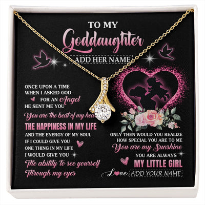 Alluring Beauty Necklace 18K Yellow Gold Finish | 1 | Personalized To My Goddaughter From Godmother Necklace Once Upon A Time Birthday Graduation Gifts For Goddaughter Gifts Christmas Custom Gift Box Message Card | siriusteestore.myshopify