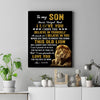 Personalized To My Son Canvas From Dad Father This Old Lion Love You Son Birthday Gifts Graduation Christmas Custom Wall Art Print Framed Canvas | siriusteestore
