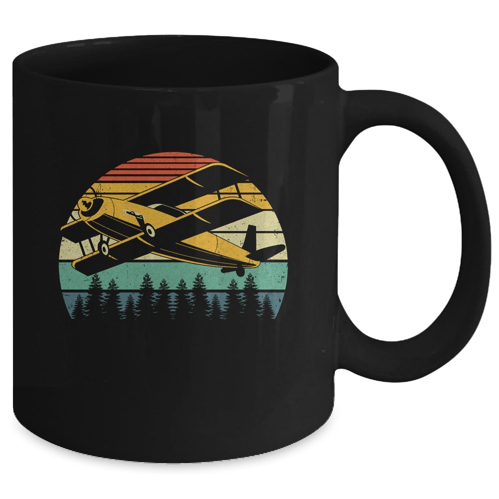 Pilot Design For Men Aircraft Flying Aviation Retro Mug | siriusteestore
