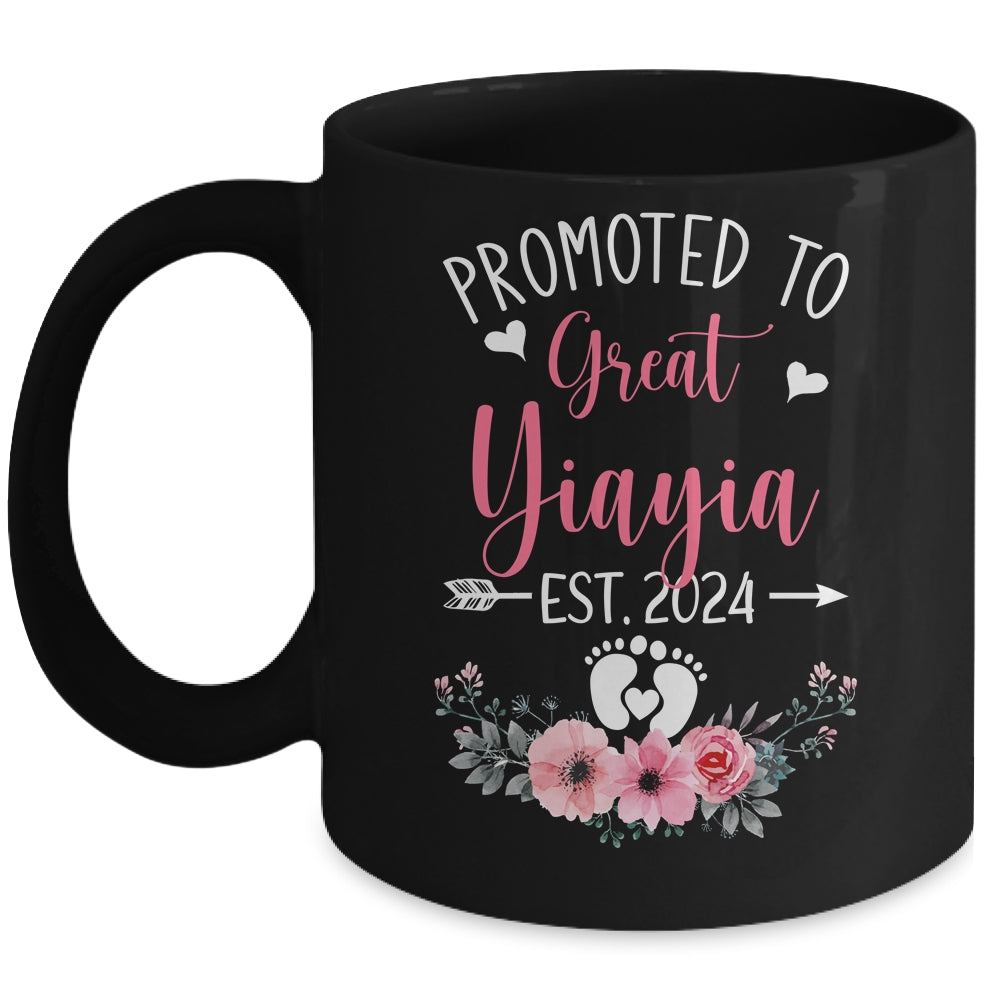 Promoted To Great Yiayia Est 2024 Mothers Day Mug | siriusteestore