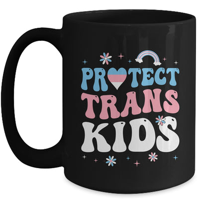Protect Trans Kids LGBT Pride Support Transgender Groovy Mug | siriusteestore