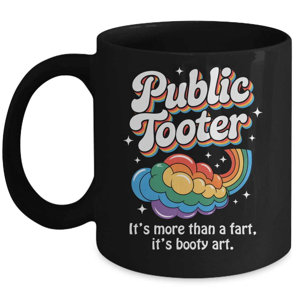 Public Tooter Embarrassing Funny Inappropriate Humor Meme Mug | siriusteestore