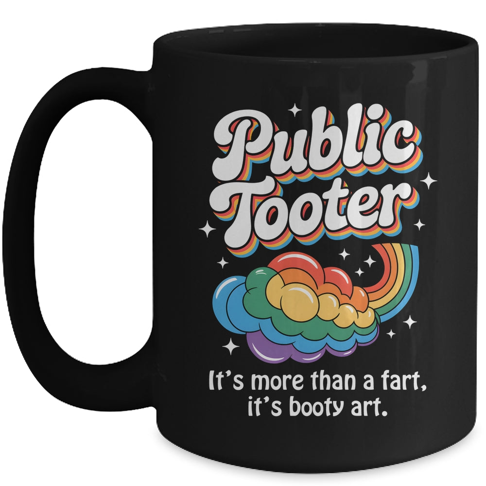 Public Tooter Embarrassing Funny Inappropriate Humor Meme Mug | siriusteestore