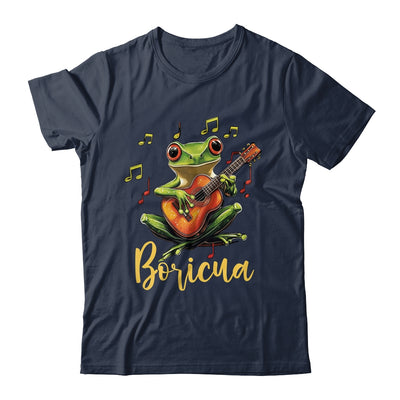 Puerto Rico Coqui Frog Playing Guitar Puerto Rican Boricua Shirt & Tank Top | siriusteestore