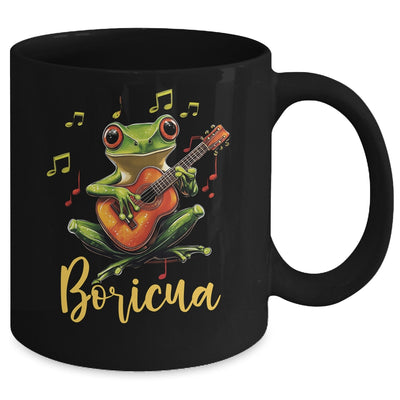 Puerto Rico Coqui Frog Playing Guitar Puerto Rican Boricua Mug | siriusteestore