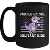Purple Up For Military Kids Military Child Month Dino Boys Mug | siriusteestore