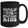 Purple Up For Military Kids Military Child Month Groovy Mug | siriusteestore