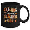 Retro Groovy Friendsgiving Squad Team Turkey Thanksgiving Mug | siriusteestore