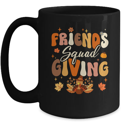 Retro Groovy Friendsgiving Squad Team Turkey Thanksgiving Mug | siriusteestore