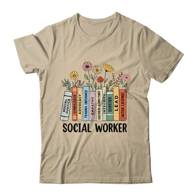Retro Social Worker Wildflowers Advocate Social Justice Shirt & Hoodie | siriusteestore
