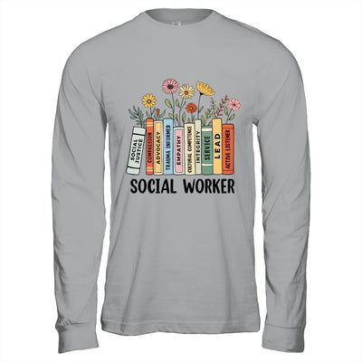 Retro Social Worker Wildflowers Advocate Social Justice Shirt & Hoodie | siriusteestore