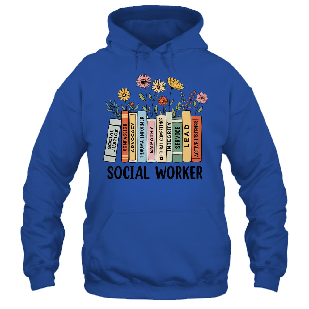 Retro Social Worker Wildflowers Advocate Social Justice Shirt & Hoodie | siriusteestore