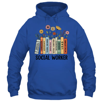 Retro Social Worker Wildflowers Advocate Social Justice Shirt & Hoodie | siriusteestore