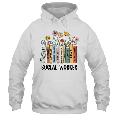 Retro Social Worker Wildflowers Advocate Social Justice Shirt & Hoodie | siriusteestore