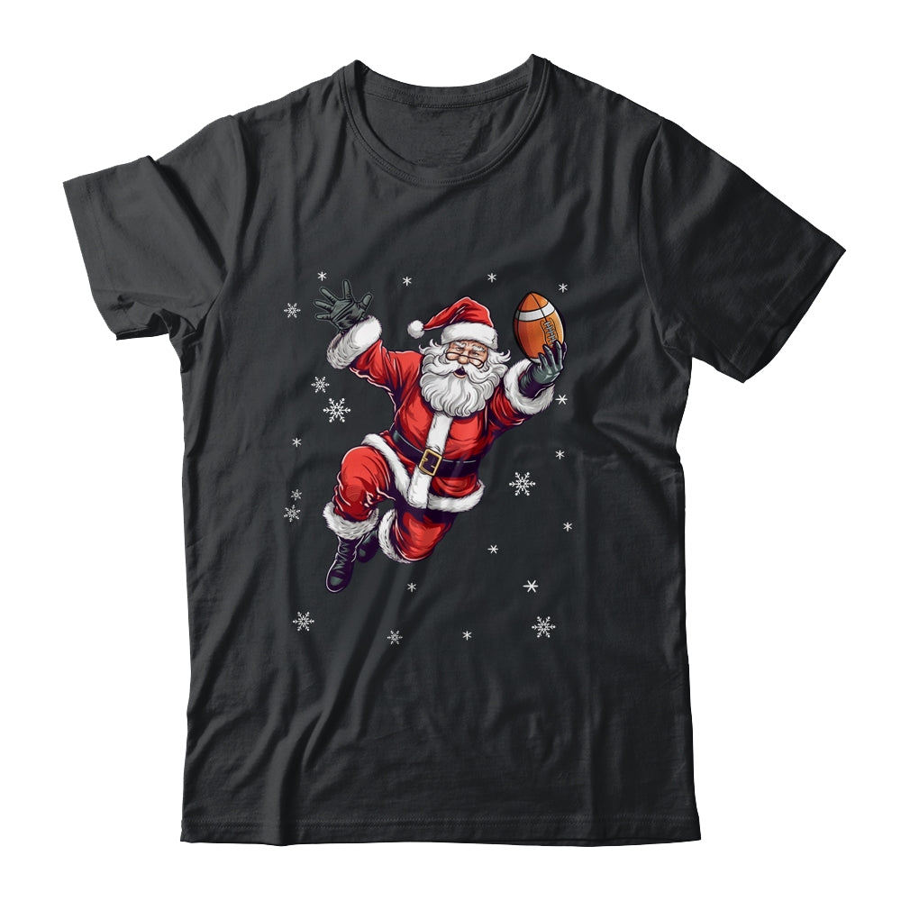 Santa Christmas Football Santa Playing Football Men Women Shirt & Sweatshirt | siriusteestore