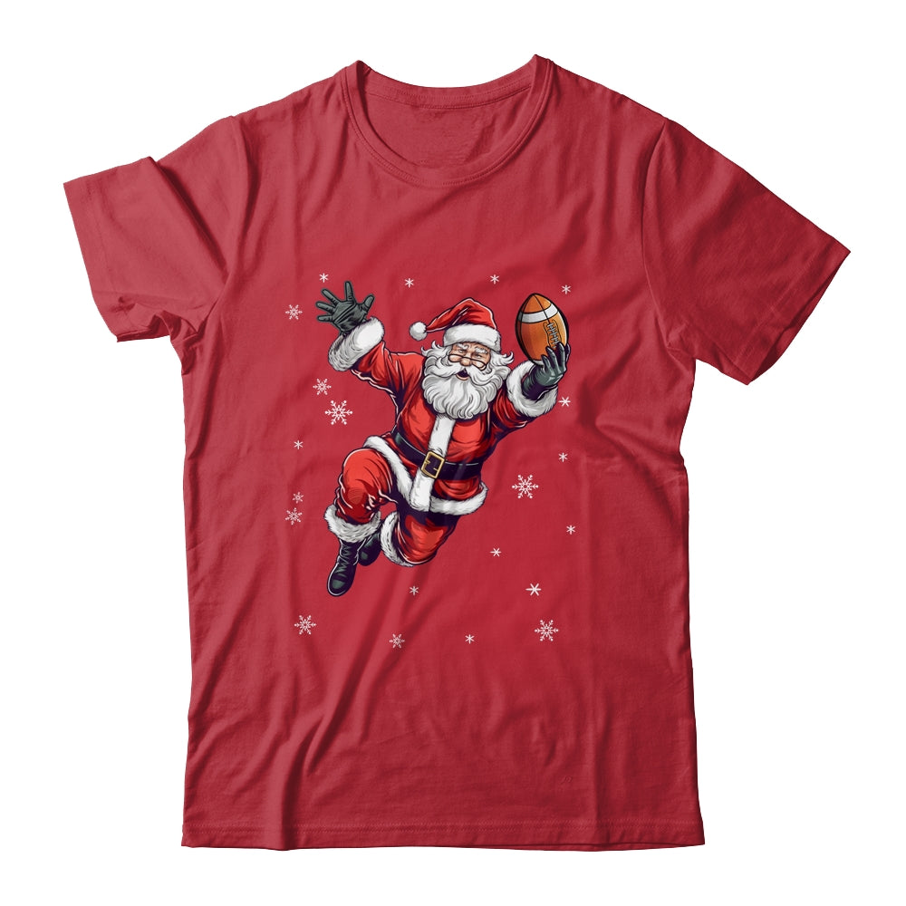 Santa Christmas Football Santa Playing Football Men Women Shirt & Sweatshirt | siriusteestore