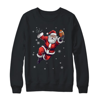 Santa Christmas Football Santa Playing Football Men Women Shirt & Sweatshirt | siriusteestore