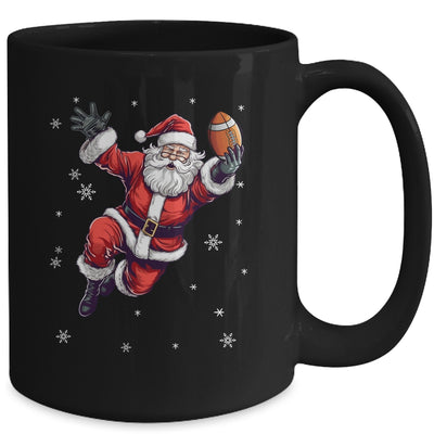 Santa Christmas Football Santa Playing Football Men Women Mug | siriusteestore
