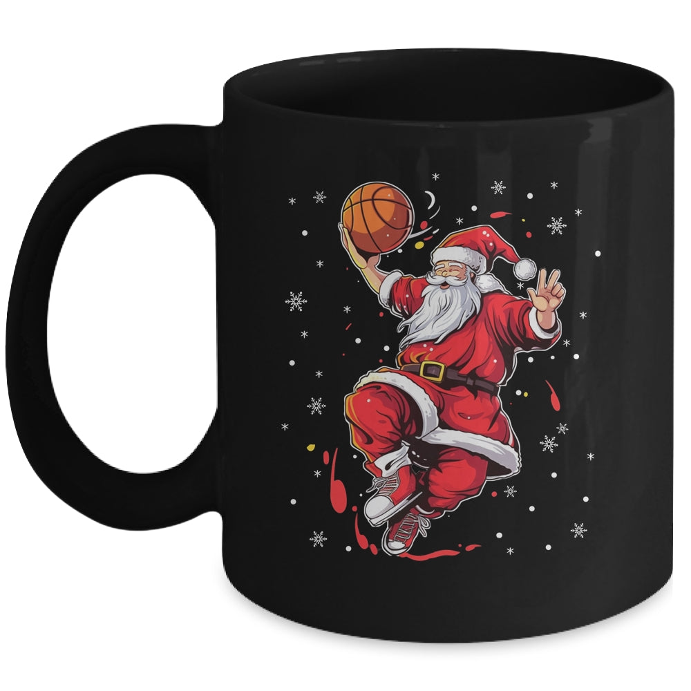 Santa Claus Basketball Christmas Xmas For Basketball Men Mug | siriusteestore