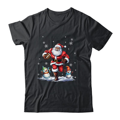 Santa Claus Playing American Football Christmas Football Fan Shirt & Sweatshirt | siriusteestore