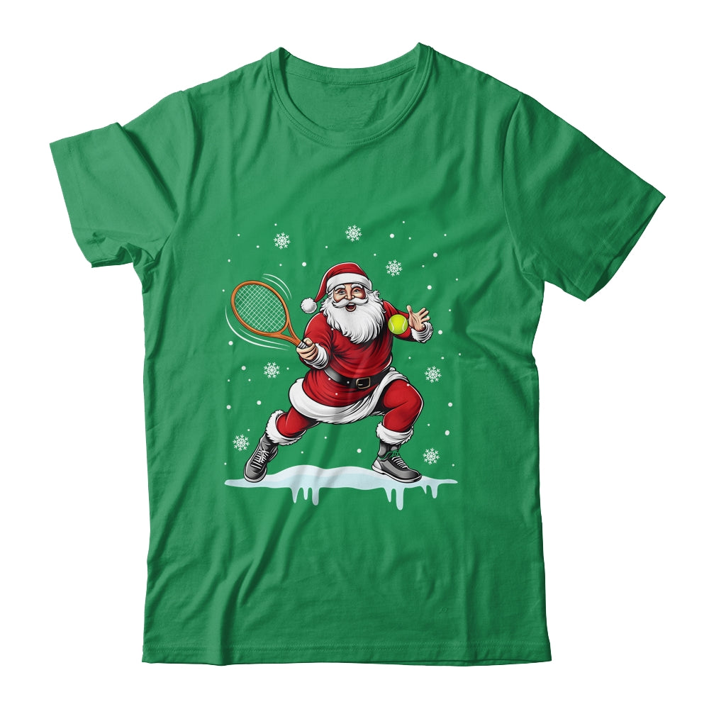 Santa Claus Playing Tennis Christmas Xmas Tennis Player Men Shirt & Sweatshirt | siriusteestore