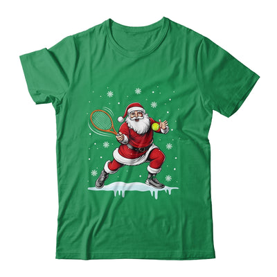 Santa Claus Playing Tennis Christmas Xmas Tennis Player Men Shirt & Sweatshirt | siriusteestore